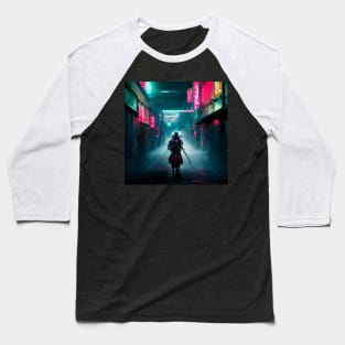 Path - Cyberpunk Cityscape Baseball T-Shirt